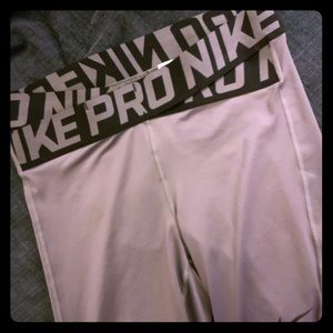 Nike Pro grey/silver leggings